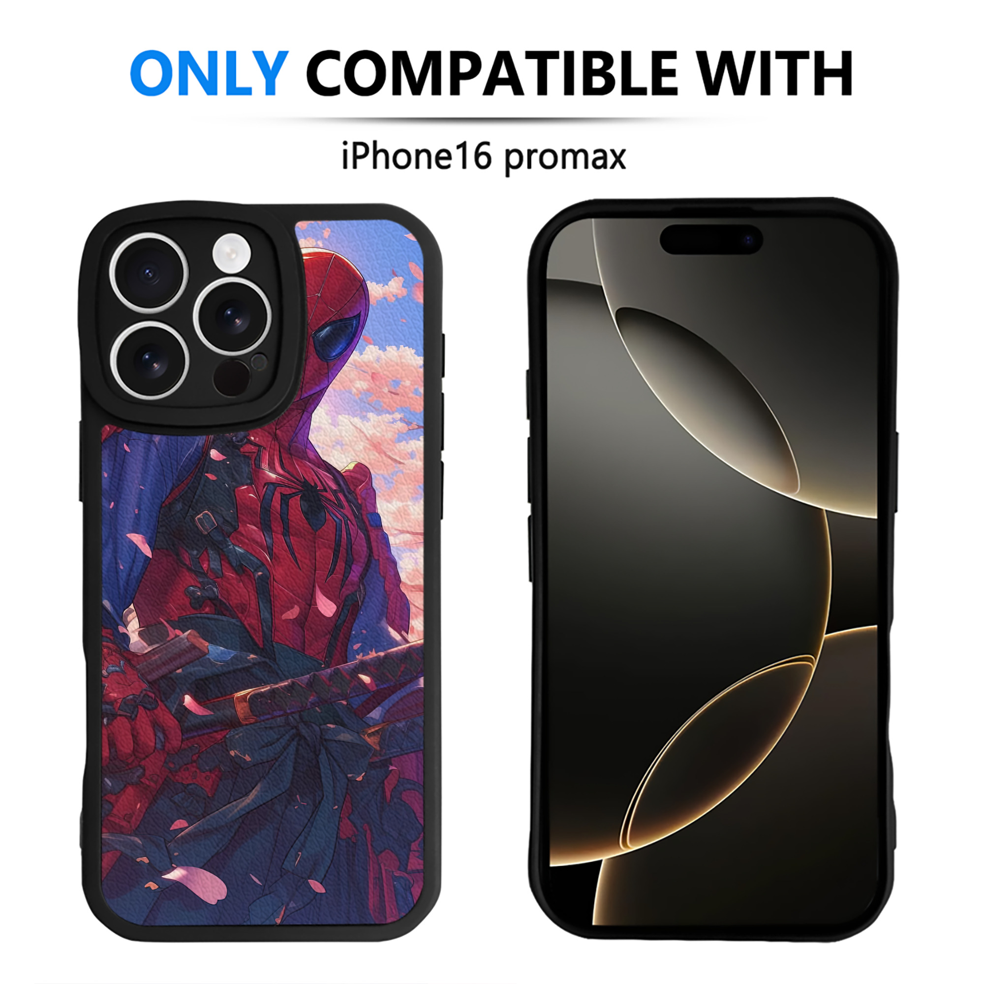 Spider Man スパイダーマン 【iPhone 16シリーズ対応】シリコンスマホケース（レザー調） 材質：シリコン
